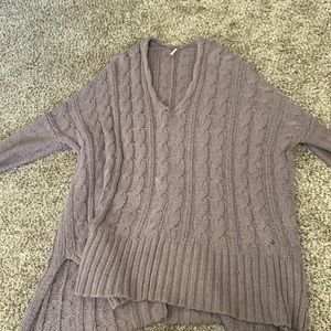 Free People cable knit sweater